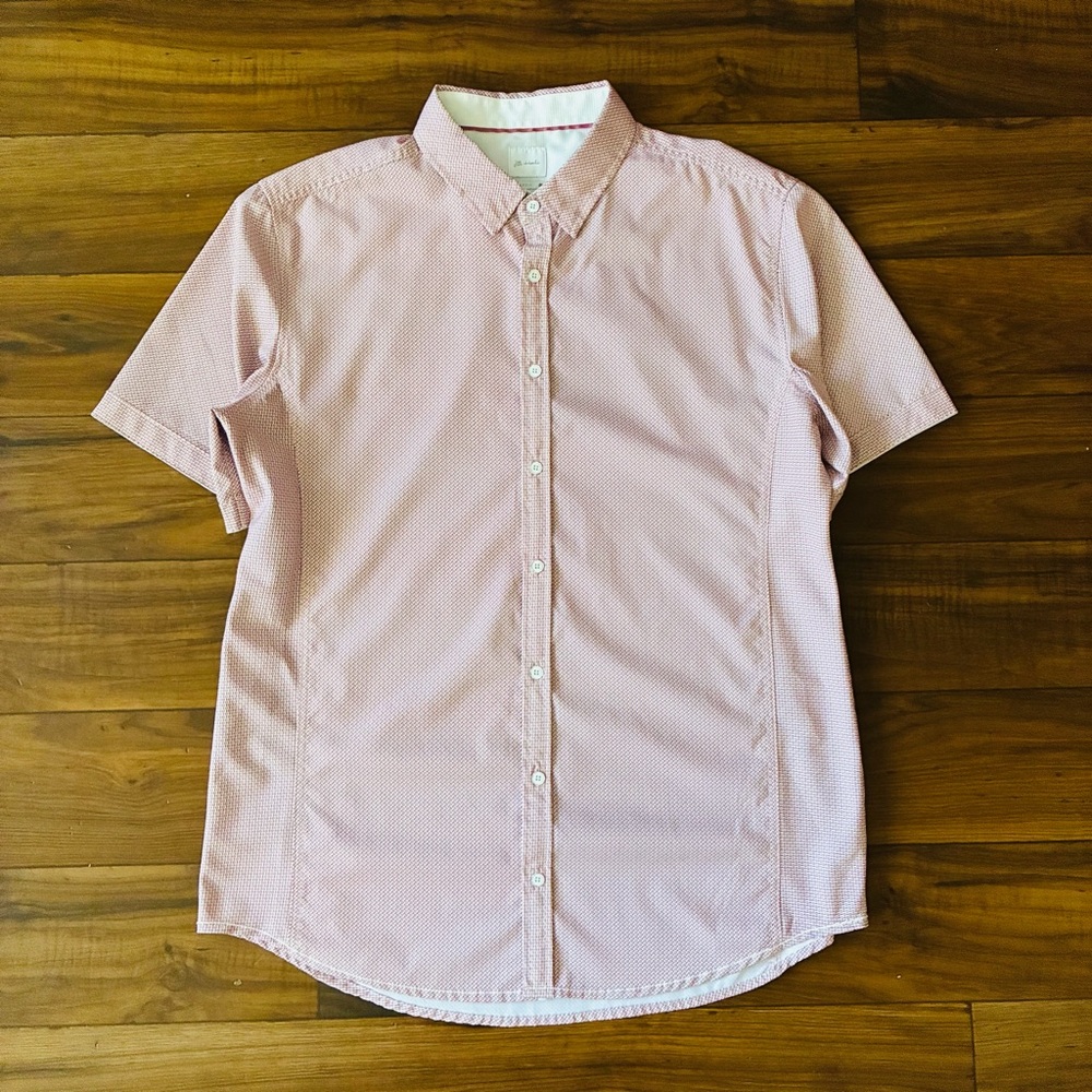J.B Holt Athletic Pink/White Mens Spandex Shirt Size Large